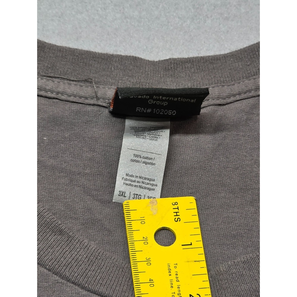 Harley Davidson Men's Size 3X Gray Orlando Florida Skeleton Pirate Parrot Shirt - Picture 5 of 9